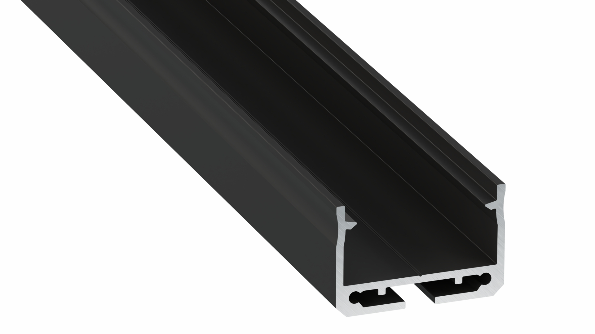 Lumines profile type Sileda lacquered black, 4,15 m